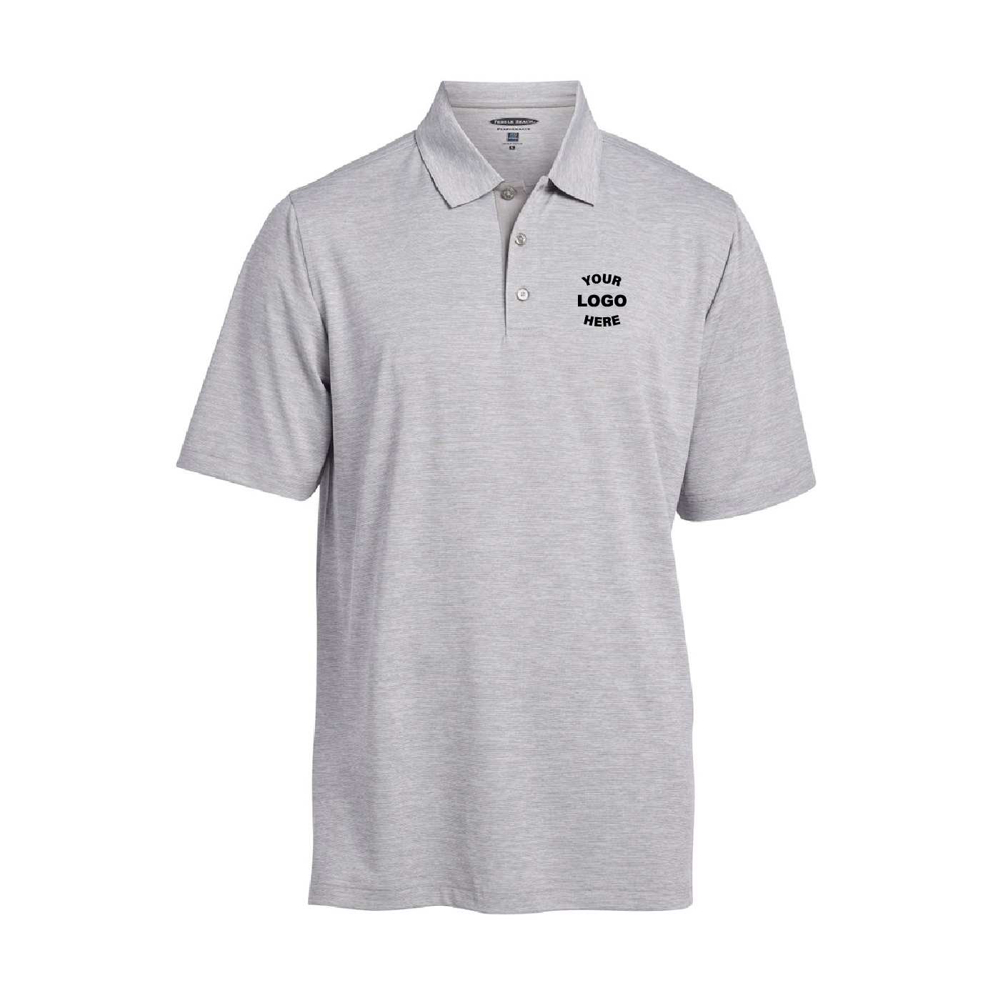 Pebble Beach Heather Stripe Polo