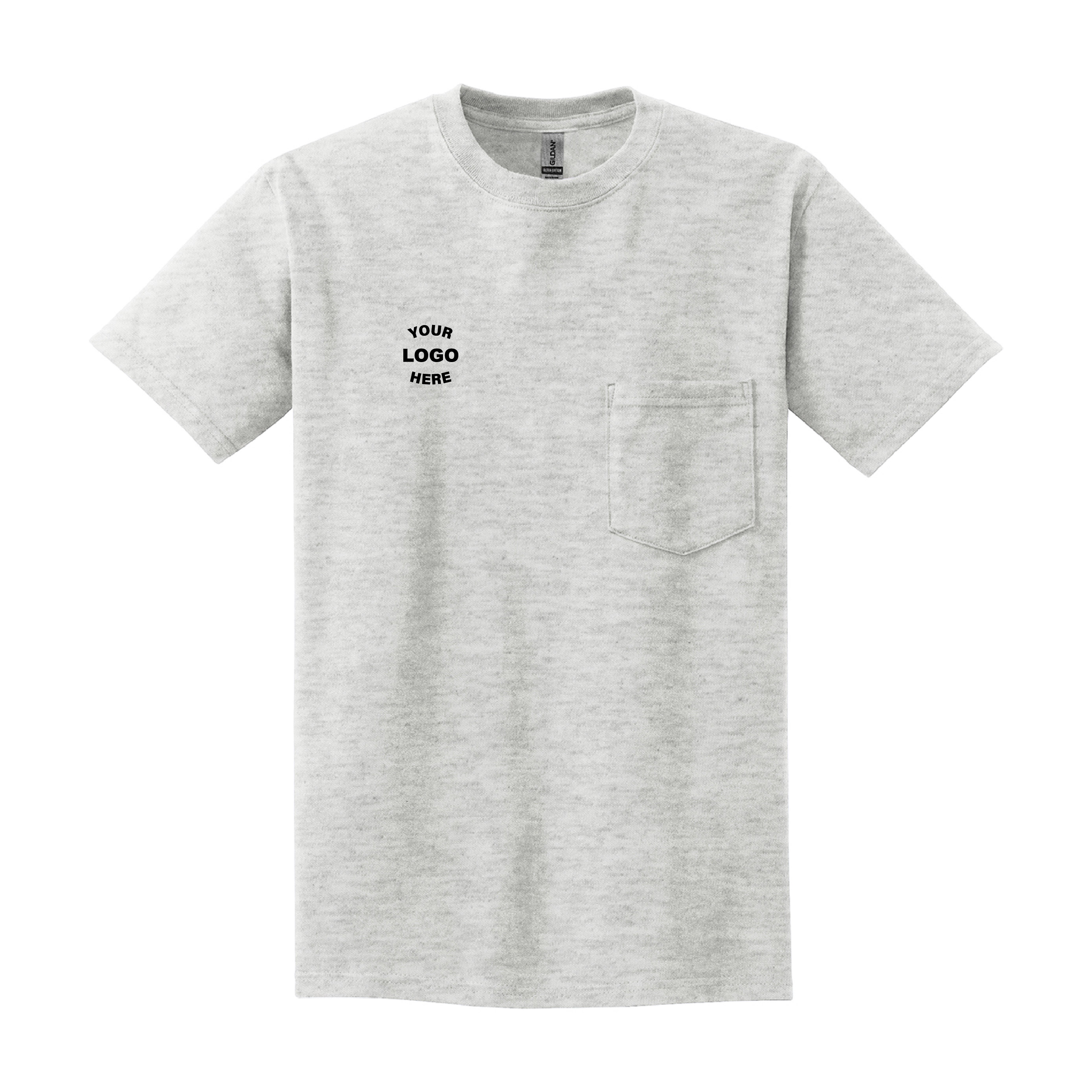 Gildan - Men's Ultra Cotton 100% US Cotton T-Shirt with Pocket