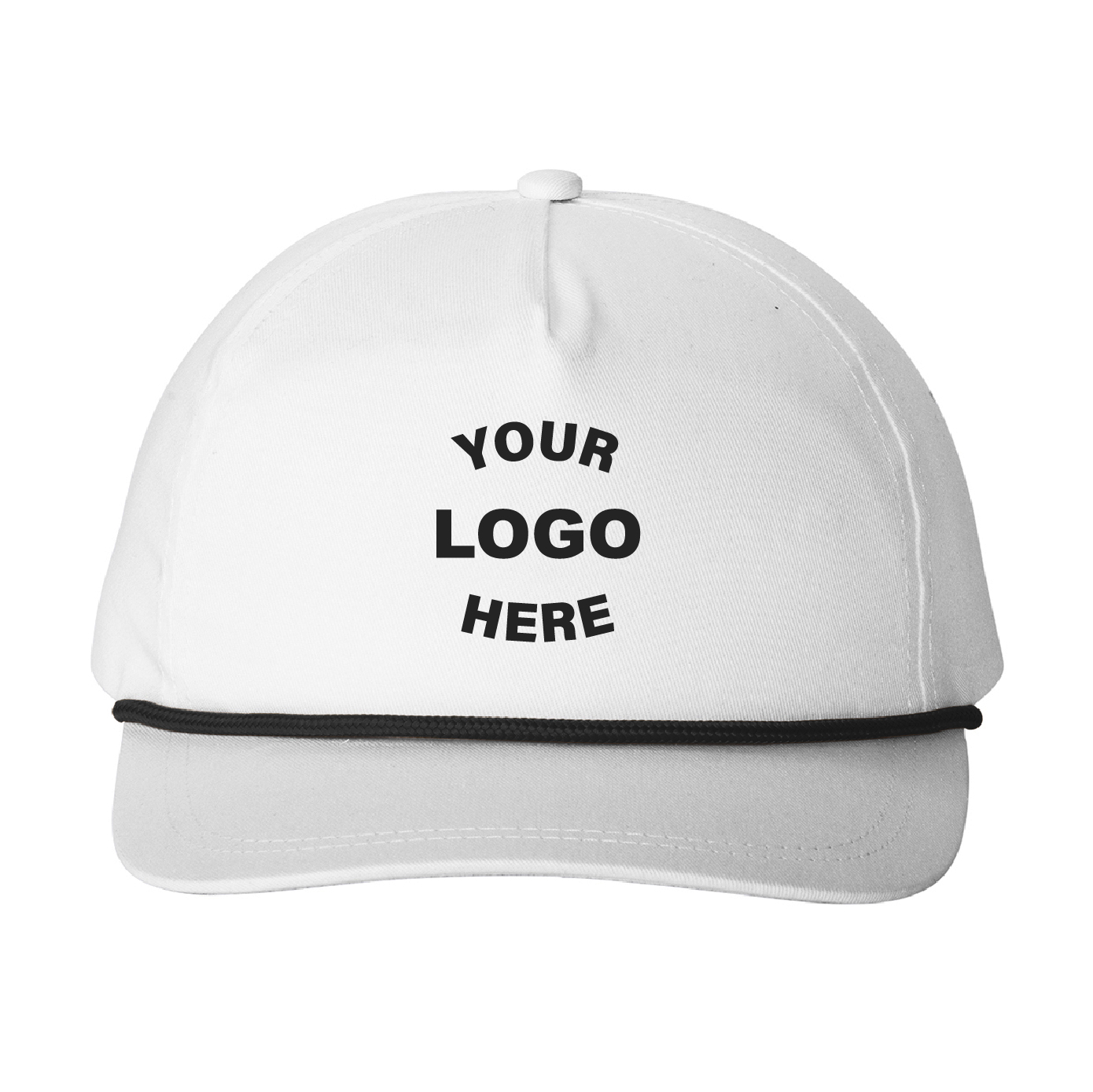 Snapback Five-Panel Rope Cap