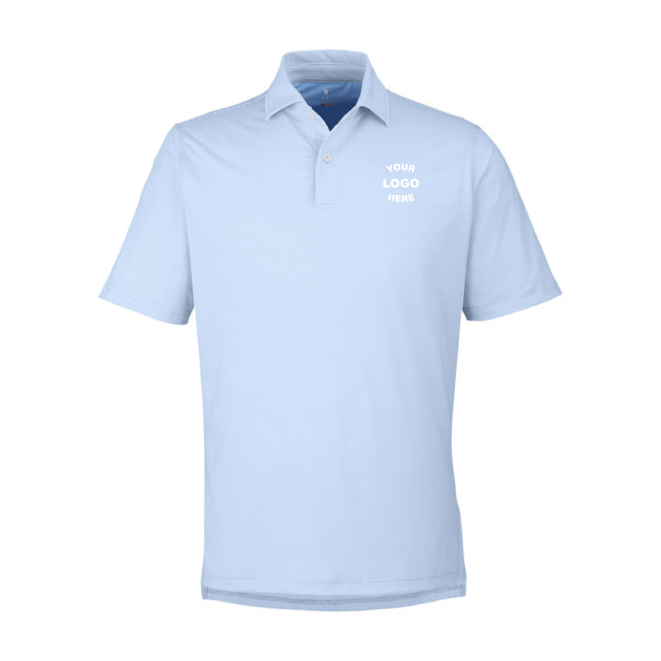 Fairway & Greene Men's USA Made Mini Stripe Tech Polo